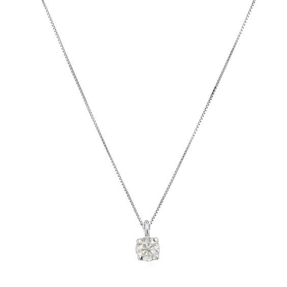 Collana Gazzola Punto Luce  in Oro bianco Diamante 0.60 Ct FC-P.LUCE-FILO-0.60F-GIA - FC-P.LUCE-FILO-0.60F-GIA